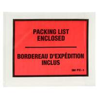 Packing List Envelope, 5-1/2" L x 4-1/2" W, Endloading Style AMB455 | Rideout Tool & Machine Inc.