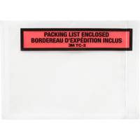 Packing List Envelope, 5-1/2" L x 4-1/2" W, Endloading Style AMB460 | Rideout Tool & Machine Inc.