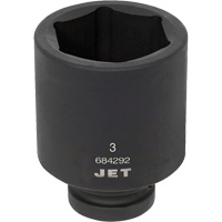 Socket, Impact, 3", 1" Drive, 6 Points, Deep Rideout Tool & Machine Inc.