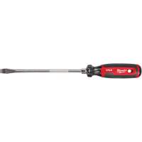 Slotted Screwdriver, 3/8" Tip, Round, 330 mm L, Cushion Grip Handle Rideout Tool & Machine Inc.