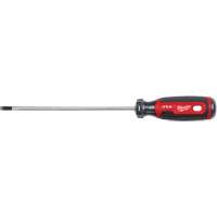 Cabinet Screwdriver, 3/16" Tip, Round, 254 mm L, Cushion Grip Handle Rideout Tool & Machine Inc.