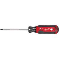Square Screwdriver, #2 Tip, Round, 211 mm L, Cushion Grip Handle Rideout Tool & Machine Inc.