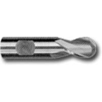 Weldon Shank Ball End Slot Drill Bit, 3/32" Dia., 1-7/8" L, 1/4" Shank, High Speed Cobalt Rideout Tool & Machine Inc.