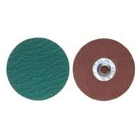 Quick-Change Discs, 3" Dia., 36 Grit, Zirconia Alumina Rideout Tool & Machine Inc.