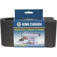 Sanding Belts, 36" L x 4" W, 80 Grit BV505 | Rideout Tool & Machine Inc.