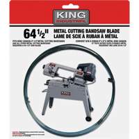 Bandsaw Metal Blade, Carbon Steel, 64-1/2" L x 1/2" W x 0.025" Thick, 24 TPI Rideout Tool & Machine Inc.