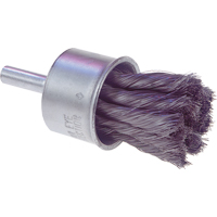 Knot Wire End Brush, 1/2" Dia., 0.0104" Wire Dia., 1/4" Shank Rideout Tool & Machine Inc.