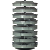 Rotabin&reg; Storage Units, 500 lbs. Capacity per Level, 5 Level, 38" H x 28" Dia. Rideout Tool & Machine Inc.