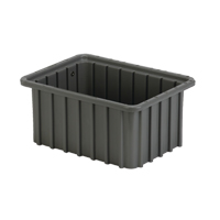 Contenant Divider Box, Poly&eacute;thyl&egrave;ne, 9,8" la x 7,3" p x 5" h, Gris Rideout Tool & Machine Inc.