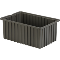 Contenants Divider Box, Poly&eacute;thyl&egrave;ne, 16,5" la x 10,9" p x 7" h, Gris Rideout Tool & Machine Inc.