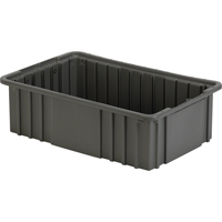 Contenant Divider Box, Poly&eacute;thyl&egrave;ne, 16,5" la x 10,9" p x 5" h, Gris Rideout Tool & Machine Inc.