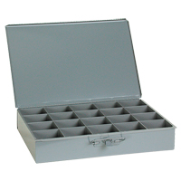 Boîtes &agrave; fond courb&eacute;, Acier, 20 compartiments, 18" la x 12" p, 3" h, Gris Rideout Tool & Machine Inc.