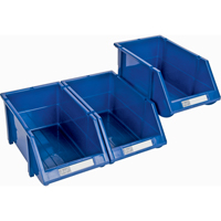 Stack & Hang Bin, 4-13/16" W x 3-3/16" H x 7-1/8" D, Blue Rideout Tool & Machine Inc.