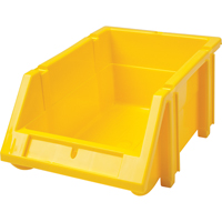 Stack & Hang Bin, 4-13/16" W x 3-3/16" H x 7-1/8" D, Yellow Rideout Tool & Machine Inc.