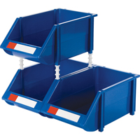 Stack & Hang Bin, 8-3/16" W x 6-3/16" H x 14" D, Blue Rideout Tool & Machine Inc.