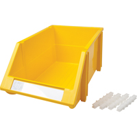 Bac empilable & &agrave; suspendre, 8-3/16" la, 6-3/16" h x 14" p, Jaune Rideout Tool & Machine Inc.