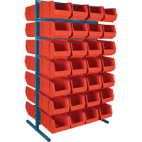 Support stationnaire deux c&ocirc;t&eacute;s pour bacs, 36" la x 24" p x 61" h, 56 bacs Rideout Tool & Machine Inc.