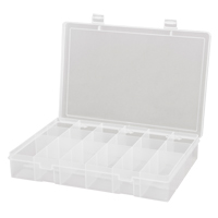 Compact Polypropylene Compartment Cases, 13-1/8" W x 9" D x 2-5/16" H, 18 Compartments CB503 | Rideout Tool & Machine Inc.