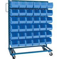 Support mobile pour bacs &agrave; un c&ocirc;t&eacute;, &agrave; un c&ocirc;t&eacute;, 36 bacs, 36" la x 16" p x 46-1/2" h Rideout Tool & Machine Inc.