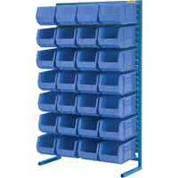 Support stationnaire pour bacs &agrave; un c&ocirc;t&eacute;, 36" la x 12" p x 61" h, 28 bacs Rideout Tool & Machine Inc.