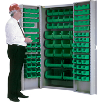 Deep-Door Combination Cabinet, 38" W x 24" D x 72" H, 36 Shelves CB691 | Rideout Tool & Machine Inc.