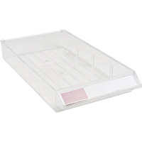 Replacement Drawer for KPC-300 Parts Cabinet, Plastic, 5-3/8" W x 9-13/16" D x 1-3/5" H, Clear Rideout Tool & Machine Inc.