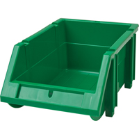 Stack & Hang Bin, 4-13/16" W x 3-3/16" H x 7-1/8" D, Green Rideout Tool & Machine Inc.