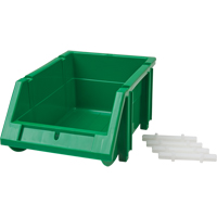 Stack & Hang Bin, 4-13/16" W x 3-3/16" H x 7-1/8" D, Green Rideout Tool & Machine Inc.