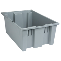 Contenants Stack & Nest, 8" x 19,5" x 13,5", Gris Rideout Tool & Machine Inc.