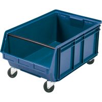 Mobile Giant Stacking Bin, 11-7/8" H x 18-3/8" W x 29" D, 150 lbs. Capacity, Blue Rideout Tool & Machine Inc.