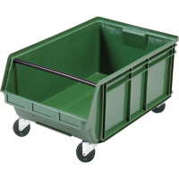 Mobile Giant Stacking Bin, 11-7/8" H x 18-3/8" W x 29" D, 150 lbs. Capacity, Green Rideout Tool & Machine Inc.
