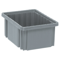 Contenants Divider Box, Plastique, 10,9" la x 8,3" p x 5" h, Gris Rideout Tool & Machine Inc.