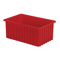 Contenants Divider Box, Poly&eacute;thyl&egrave;ne, 16,5" la x 10,9" p x 7" h, Rouge Rideout Tool & Machine Inc.