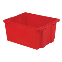 Polylewton Stack-N-Nest&reg; Containers, 15.1" x 30.1" x 24", Red Rideout Tool & Machine Inc.