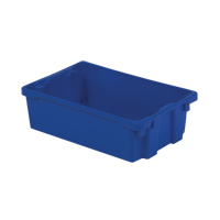 Polylewton Stack-N-Nest&reg; Containers, 6.2" x 20.1" x 13", Blue Rideout Tool & Machine Inc.