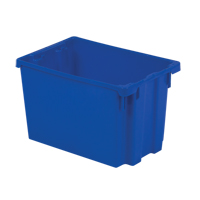 Polylewton Stack-N-Nest&reg; Containers, 12.1" x 19.4" x 12.9", Blue Rideout Tool & Machine Inc.
