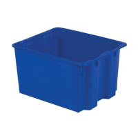 Polylewton Stack-N-Nest&reg; Containers, 12" x 21" x 17", Blue Rideout Tool & Machine Inc.