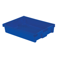 Polylewton Stack-N-Nest&reg; Containers, 6.1" x 29.6" x 22.4", Blue Rideout Tool & Machine Inc.