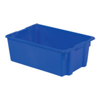 Polylewton Stack-N-Nest&reg; Containers, 10.5" x 28.4" x 18.7", Blue Rideout Tool & Machine Inc.