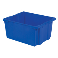 Polylewton Stack-N-Nest&reg; Containers, 15.1" x 30.1" x 24", Blue Rideout Tool & Machine Inc.