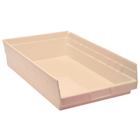 Bac pour &eacute;tag&egrave;re &eacute;conomique, 11-1/8" la, 4" h x 17-7/8" p, Ivoire Rideout Tool & Machine Inc.