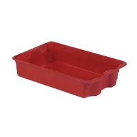 Stack-N-Nest<sup>®</sup> Plexton Containers, 14.8" W x 24.3" D x 5.1" H, Red CD184 | Rideout Tool & Machine Inc.