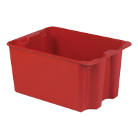 Stack-N-Nest<sup>®</sup> Plexton Containers, 19.9" W x 27.5" D x 14" H, Red CD188 | Rideout Tool & Machine Inc.