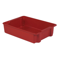 Stack-N-Nest<sup>®</sup> Plexton Containers, 24" W x 34.1" D x 8.1" H, Red CD191 | Rideout Tool & Machine Inc.