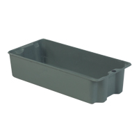 Stack-N-Nest<sup>®</sup> Plexton Containers, 13.8" W x 29.6" D x 7" H, Grey CD203 | Rideout Tool & Machine Inc.