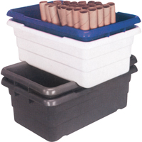 Bacs empilables en crois&eacute;, 16" la x  p x 8,5" h, Gris Rideout Tool & Machine Inc.