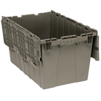 Bac de distribution avec couvercle &agrave; charni&egrave;res, 16-1/4" x 25-3/8" x 14-1/8", Gris Rideout Tool & Machine Inc.