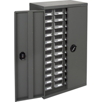 KPC-400 Parts Cabinet, Galvanized Steel, 48 Drawers, 22-3/5" x 10-4/5" x 36-9/10", Grey Rideout Tool & Machine Inc.