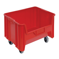 Mobile Giant Stack Container, 12-7/16" H x 19-7/8" W x 15-1/4" D, 250 lbs. Capacity, Red Rideout Tool & Machine Inc.