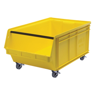 Mobile MAGNUM Bin, 14-7/8" H x 18-3/8" W x 29" D, 150 lbs. Capacity, Yellow Rideout Tool & Machine Inc.